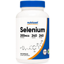 Nutricost Selenium 200mcg, 240 Vegetarian Capsules, Non-GMO, Gluten Free L-Selenomethionine