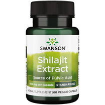 Swanson Shilajit Extract 400 Milligrams 60 Veg Capsules