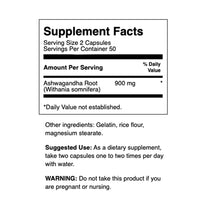 Swanson Ashwagandha 450mg 100 capsules Stress Support Winter Cherry