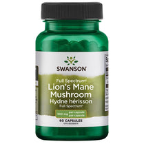 Swanson Premium Swanson Full Spectrum Lion's Mane Mushroom (SW1096, 500 Mg) - 60 Caps
