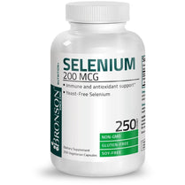 Bronson Selenium 200 mcg 250 Capsules for Immune System Thyroid  Prostate and Heart Health