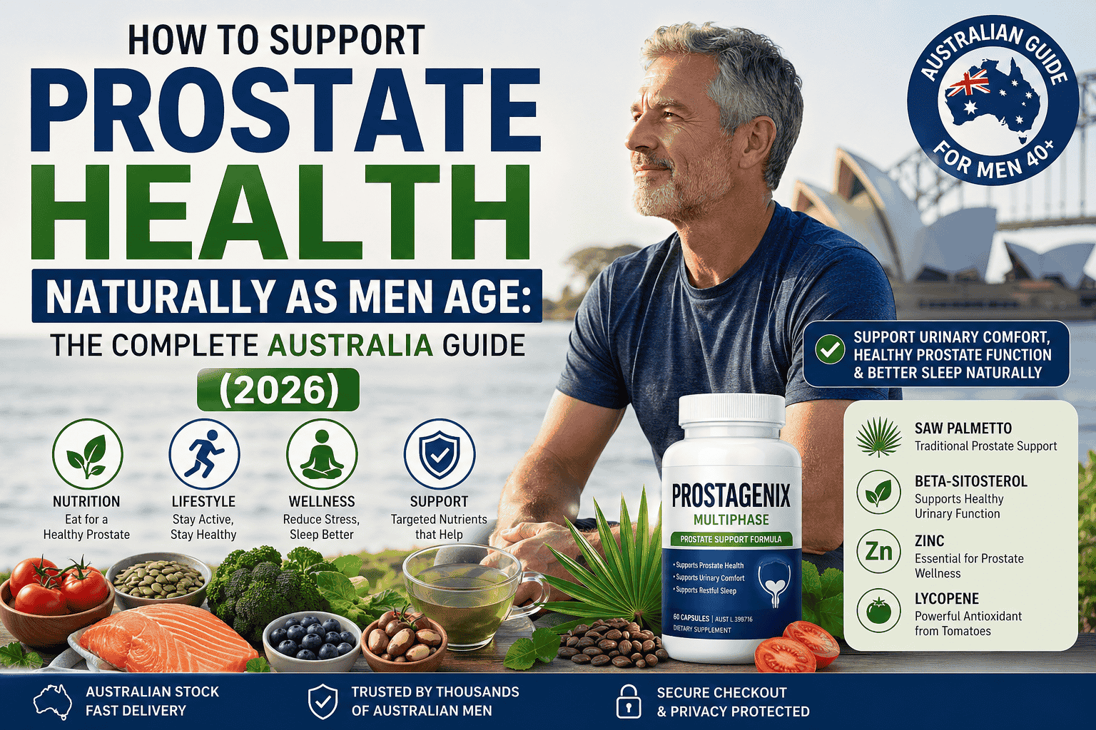 How to Support Prostate Health Naturally as Men Age: The Complete Australia Guide (2026)