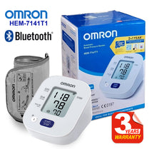 Omron HEM 7141T1 Bluetooth Blood Pressure Monitor With Body Movement Detection & Cuff Wrapping Guide Technology