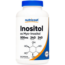 Nutricost Inositol Capsules 500mg, 240 Capsules - Veggie Capsules, Non-GMO, Gluten Free