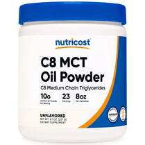 Nutricost, C8 MCT Oil Powder, Unflavored, 8.1 oz (227 g)