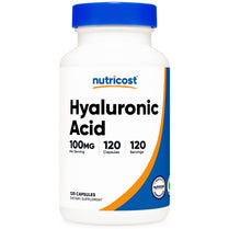 Nutricost Hyaluronic Acid Capsules 100mg,120 Vegetarian Capsules - Gluten Free, Non-GMO