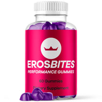 Eros Bites Gummies Supplement for Men, Official ErosBites Gummy Pills Performance Blend Maximum Strength All Natural Support Overall Health Wellness, EroBites Advanced Formula Gomitas (60 Gummies)
