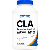 Nutricost CLA 2400mg Conjugated Linoleic Acid Fat Burn Weight Loss 120 Softgels