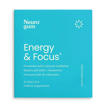 NeuroGum Energy Caffeine Gum - Sugar Free with L-theanine + Natural Caffeine + Vitamin B12 & B6 - Energy & Focus Supplement for Women & Men, Peppermint Flavor