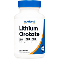 Nutricost LITHIUM OROTATE 130mg ( 5mg ) 120 Capsules