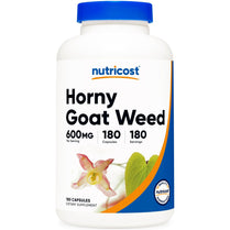 Nutricost Horny Goat Weed Extract (Epimedium) - 180 Capsules, 180 Servings, 600mg Per Capsule