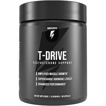 InnoSupps : T-Drive | Testosterone Booster | Amplify Muscle Growth | KSM-66 Ashwagandha, Boron, Fenugreek | 90 Capsules