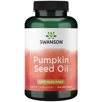 Swanson Pumpkin Seed Oil Brain Health Cardiovascular Support High Bioavailable Essential Fatty Acids (EFAs) Combination Herbal Supplement 1000 mg 100 Softgel Capsules