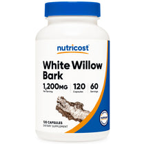Nutricost White Willow Bark Capsules (1200 mg per Serving) 120 Capsules - 60 Servings