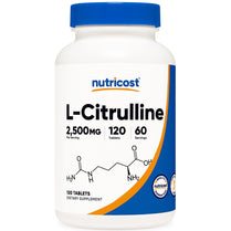 Nutricost L-Citrulline 2500mg Gluten Free Non-GMO 120 Tablets