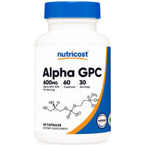 Nutricost Alpha GPC 600mg Cognitive Brain Memory Focus Nootropic 60 Capsule