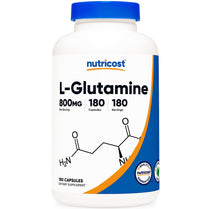 Nutricost L-Glutamine 800mg Gluten Free Non-GMO 180 Caps