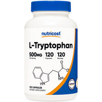 Nutricost L-Tryptophan 500mg, 120 Capsules - with BioPerine, Gluten Free, Non-GMO