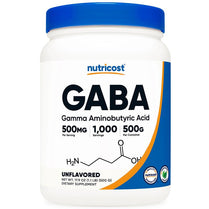 Nutricost Pure GABA 500G Powder (Gamma Aminobutyric Acid) (500 Grams/1.1 pounds)
