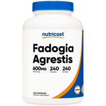 Nutricost Fadogia Agrestis (240 Capsules | 600 mg Per Serving) - Potent 10:1 Extract, Gluten Free, Non-GMO Athletic Support Supplement