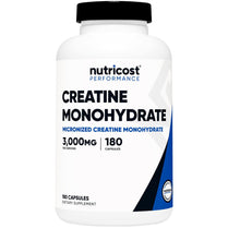 Nutricost Creatine Monohydrate 3,000mg, 180 Capsules (750mg Per Capsule) - Gluten Free, Non-GMO