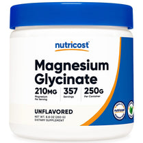 Nutricost Magnesium Glycinate 100% Powder 210mg 250gm