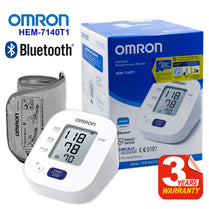 Omron HEM 7140T1 Bluetooth Blood Pressure Monitor with Arm Cuff Wrapping Guide, Hypertension Indicator & Intellisense Technology For Most Accurate Measurement