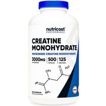 Nutricost Creatine Monohydrate 3000mg 500 Capsules