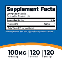 Nutricost Pregnenolone 100mg 120 Capsules