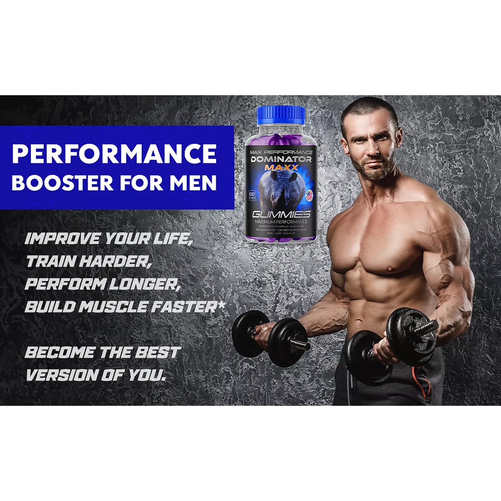 thumbnail image 2 of Syvor Dominator Maxx Gummies For Men – Advanced Performance Supplement, 60 Gummies 2 of 4