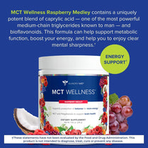 Gundry MD MCT Wellness Powder to Support Energy, Ketone Production and Brain Health, Keto Friendly, Sugar Free