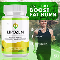 LIPOZEM Advanced KETOGENIC Formula 60 Capsules/1 Month Supply- All Natural Ingredients
