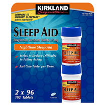 Kirkland night sleep aid 25mg 192 tabs insomnia