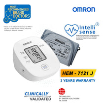 Omron HEM 7121J Standard Upper Arm Blood Pressure Monitor 3 Years Australia Warranty