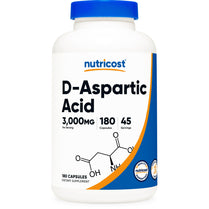 Nutricost D-Aspartic Acid DAA 3000mg Muscle Booster 180 Capsules
