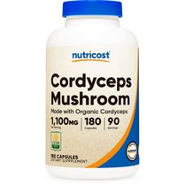 Nutricost Made with Organic Cordyceps Mushroom 1100mg 180 Capsules