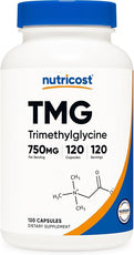 Nutricost TMG (Trimethylglycine) 750mg, 120 Capsules