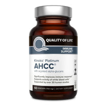Quality of Life Labsq Kinoko Platinum AHCC, 750 mg, 60 Veggie Caps QLL-00337